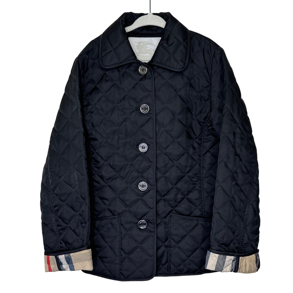 Burberry Childrens Quilted Novacheck Jacket 8Y Black